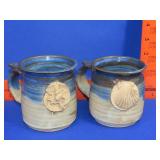Pair of Pottery Cups