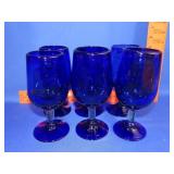 Set of 6 Hand Blown Glasses