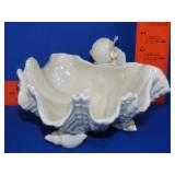 Fitz & Floyd Footed Sea Shell Bowl