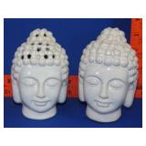 Pair of Budha Heads