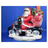 American Greetings Motorcycle Santa - 15x12