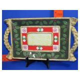 Studio Nova Woodland Holly Santa Platter