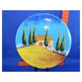 Sara Handpainted Plate - 16'