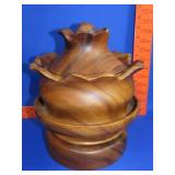 Wooden Lazy Susan Serving Bowl