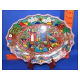 Mexican Pottery Dish - 13'