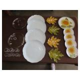 Table Lot of Glassware