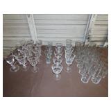 Lot of Clear Glasses