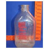 Rowan Dairy Half Gallon Milk Bottle