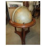 Vintage Replogle World Globe On Stand