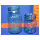 2 Blue Jars