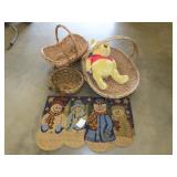 Baskets, Pooh Plush & Floor Mat