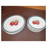 12pc Casuals by China Pearl Apples Dinnerware