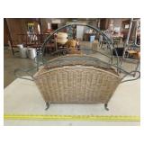Wicker Magazine Rack