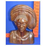 Balinese Wood Hand Carved Bust