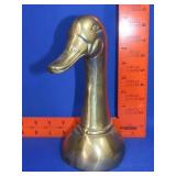 Brass Duck Head Book End