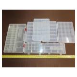 Lot of Plastic Organizer Boxes