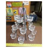 Wrought Iron Pyramid Candle Holder - 17'