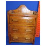 Wood 3 Drawer Chest
