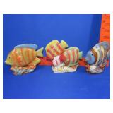 3 Fish Figurines