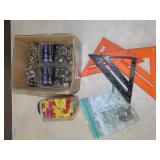 Lot w/ Squares, Hinges & Wire Connectors