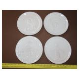 4 Frankoma Christmas Plates