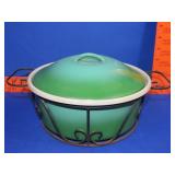 Enamelware Covered Dish