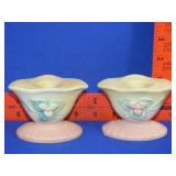 Pair of Hull Candle Holders