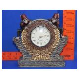 Capuchin Monkeys Mantle Clock