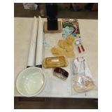 Table Lot w/ Glassware & Household