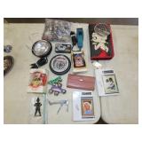Table Lot of Misc Household & Collectibles