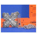 Reed & Barton Sterling Pendant & Necklace - 45g