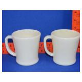 2 Fire King D Handle Mugs