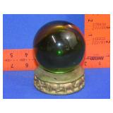 Decorative Green Ball on Elephant Base