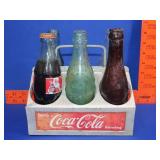 6 Pack Coca Cola Drink Carrier w/ Bottles