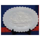 Molk Glass Dutch Windmill Platter - 9.5"