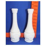 Pair of Milk Glass Vases