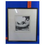 Nathaniel P Steinberg Vacation Original Etching