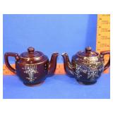 2 Redware Tea Pots - Japan