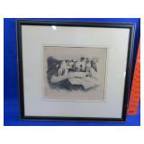Nathaniel P Steinberg Homework Original Etching