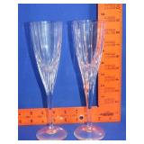 Pair of Atlantis Crystal Flutes