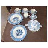 11 Pieces Currier & Ives - Various Patterns