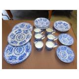 21 Piece Mottahedeh Torquay Blue