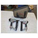 2 Porter Cable Pneumatic Nailers w/ Bag
