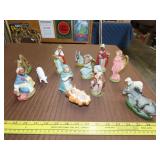 Nativity Set - Hand Painted Japan