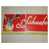 Schaefer Beer Paper Advertising