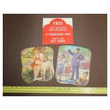 Antique Advertising Hand Fans