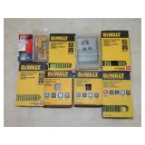 Lot of Dewalt & Other Finish Nails & Crown Staples