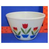 Fire King Tulip Mixing Bowl - 7.5