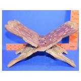 Caraved Wood Book Stand