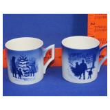 2 Royal Copenhagen Christmas Cups - 1979 & 1980